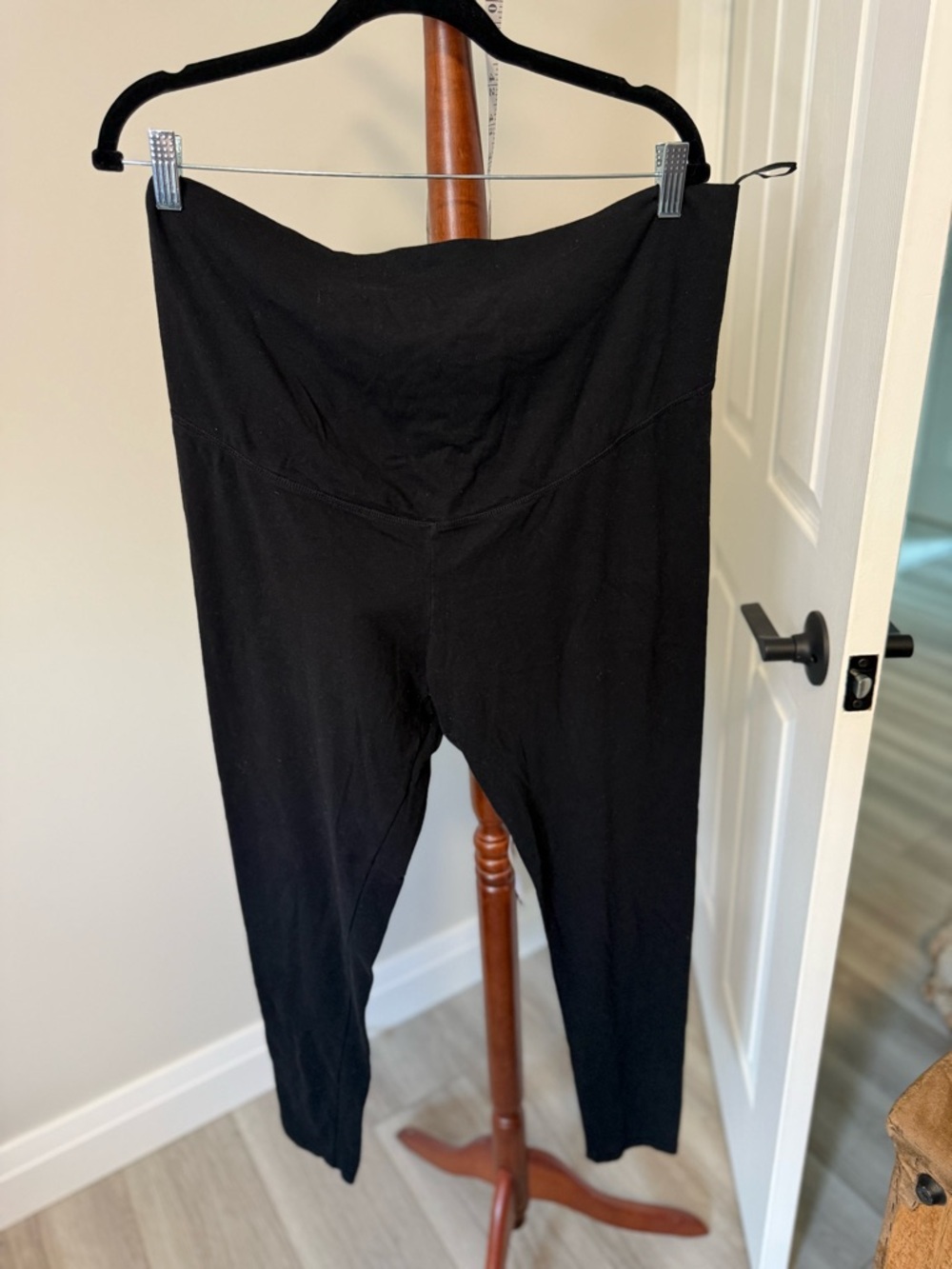 Black High-Waist Maternity/Legging Pants LOT- 7 pants